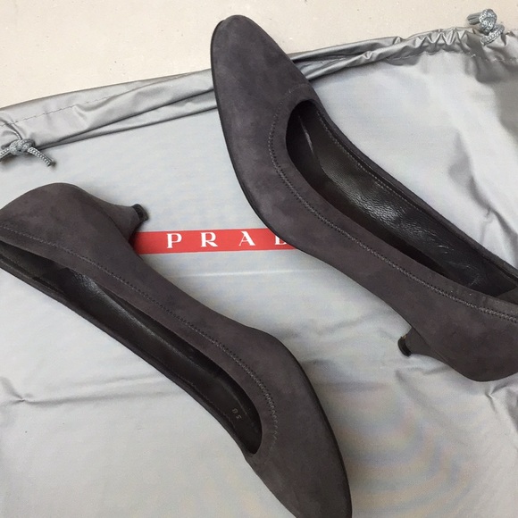 PRADA Calzature Donna Suede Kitten Heels - Picture 8 of 8